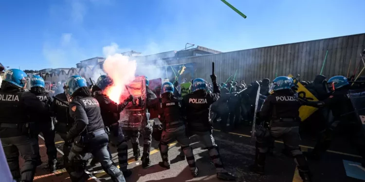 Violenta manifestación anti-Israel “por la paz en Palestina”