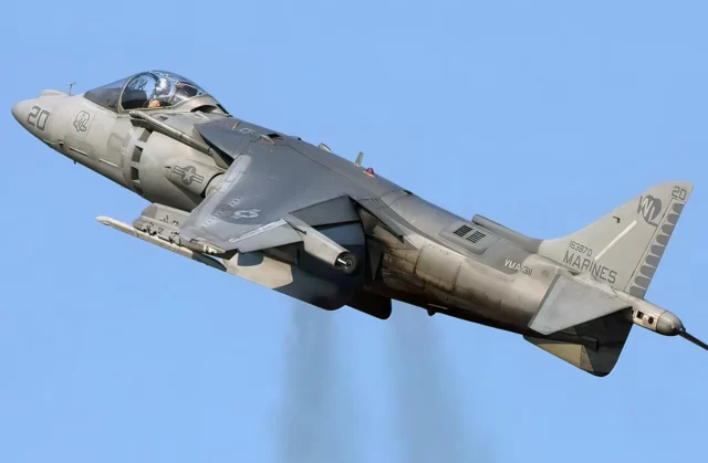 El último AV-8B Harrier II entregado por FRCE antes de su retirada