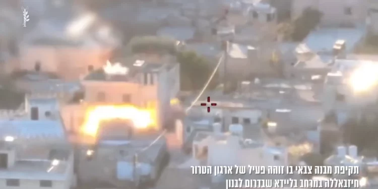 Aviones israelíes alcanzan un objetivo de Hezbolá en un pueblo del sur del Líbano