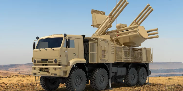 Pantsir S1 SA-22 Desert Camo Aparejado modelo 3d (https://free3d.com/)