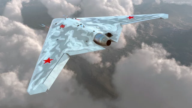 El dron ruso Sukhoi S-70 Okhotnik-B podría dominar