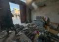 Depósito de armas de Hamás cerca a refugio de civiles en Jan Yunis