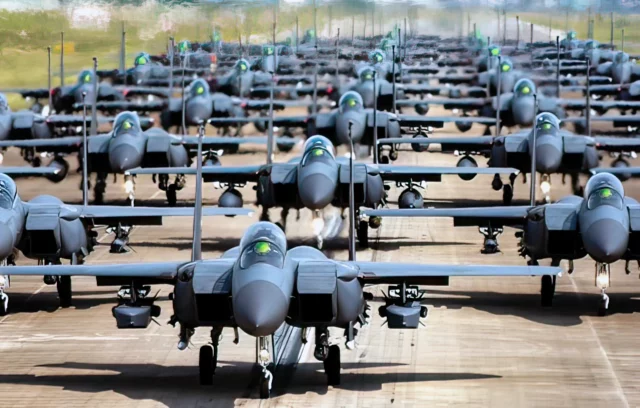 Impresionante despliegue aéreo de Corea del Sur frente al Norte