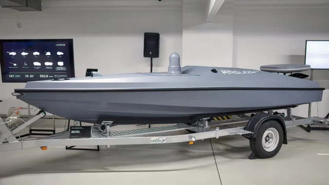 USV que hunden barcos rusos pueden remolcarse detrás de su camioneta