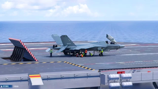 El caza chino J-35 podría despegar desde portaaviones