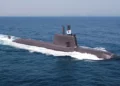 KSS-III (Submarino Coreano-III) Submarino clase Dosan Ahn Changho ROKS Shin Chae-ho (SS-086). (Foto de HD Hyundai Heavy Industries)