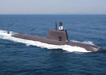 KSS-III (Submarino Coreano-III) Submarino clase Dosan Ahn Changho ROKS Shin Chae-ho (SS-086). (Foto de HD Hyundai Heavy Industries)