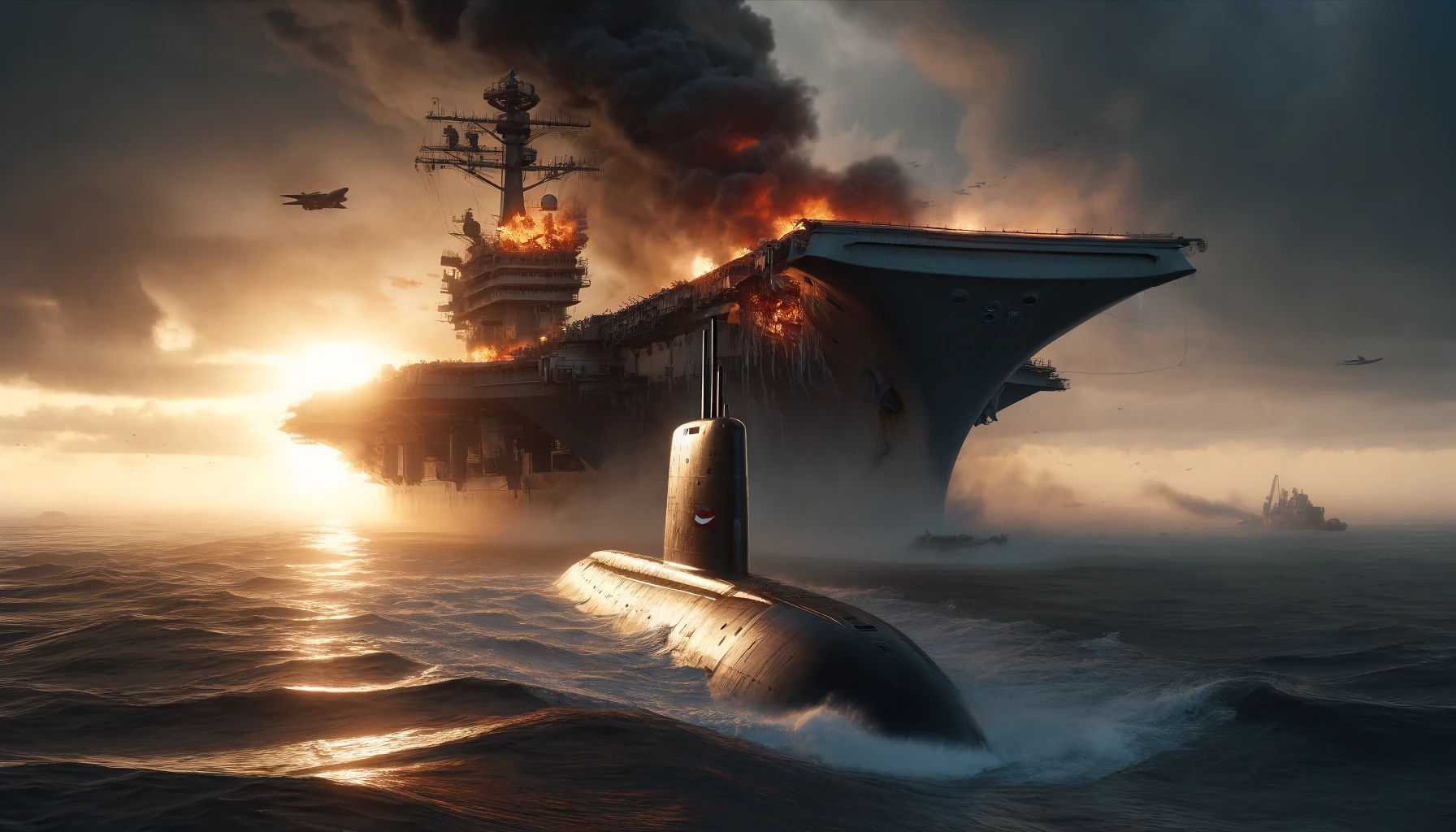 Francia “hunde” portaaviones de EE. UU. con submarino nuclear