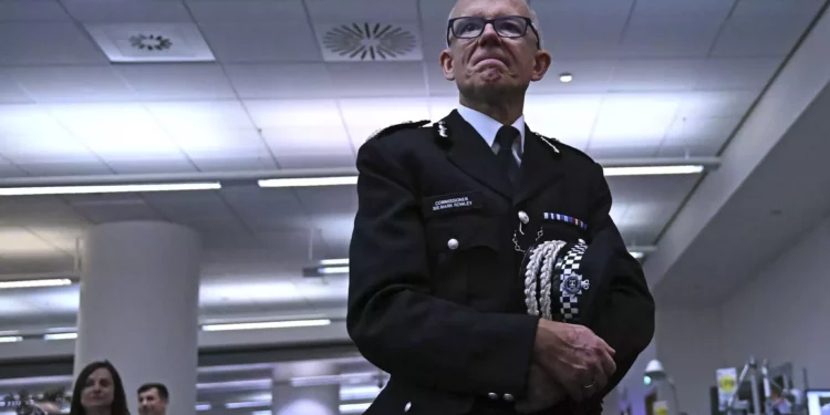 El comisionado de la Policía Metropolitana, Mark Rowley, en Londres, el 17 de septiembre de 2022. (Carl de Souza/Pool vía AP)