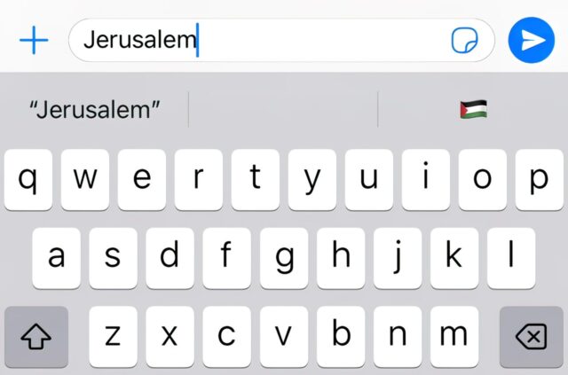 Apple acusada de antisemitismo: “Jerusalén” genera emoji de bandera palestina