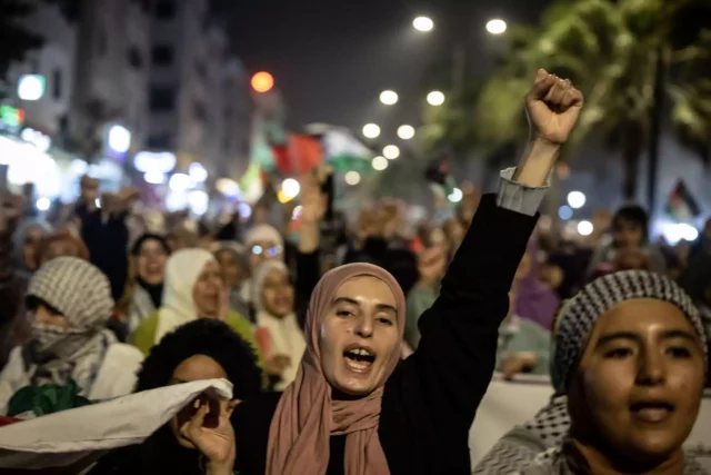 Miles protestan en Casablanca contra Israel y la normalización de relaciones
