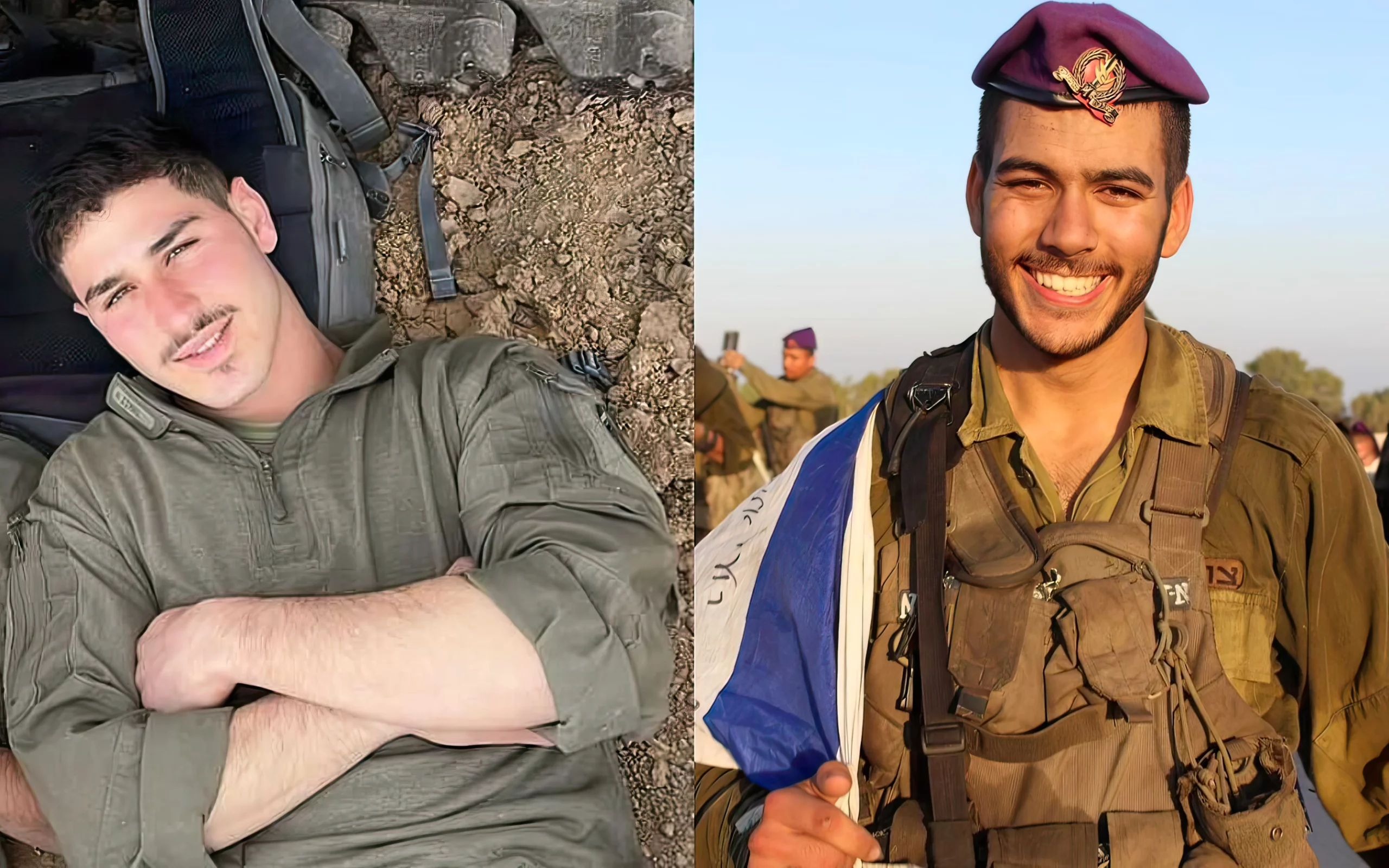 El sargento. Noam Bittan (izquierda) y el Sargento. Nachman Meir Haim Vaknin de la unidad de reconocimiento de la Brigada Givati, que murieron durante los combates en el sur de la Franja de Gaza el 18 de mayo de 2024. (Fuerzas de Defensa de Israel)
