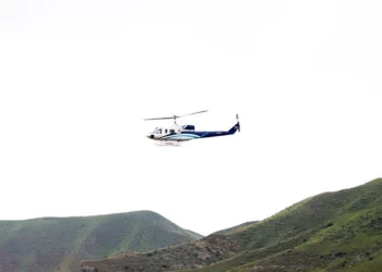 Última foto del helicóptero donde iba Ebrahim Raisi