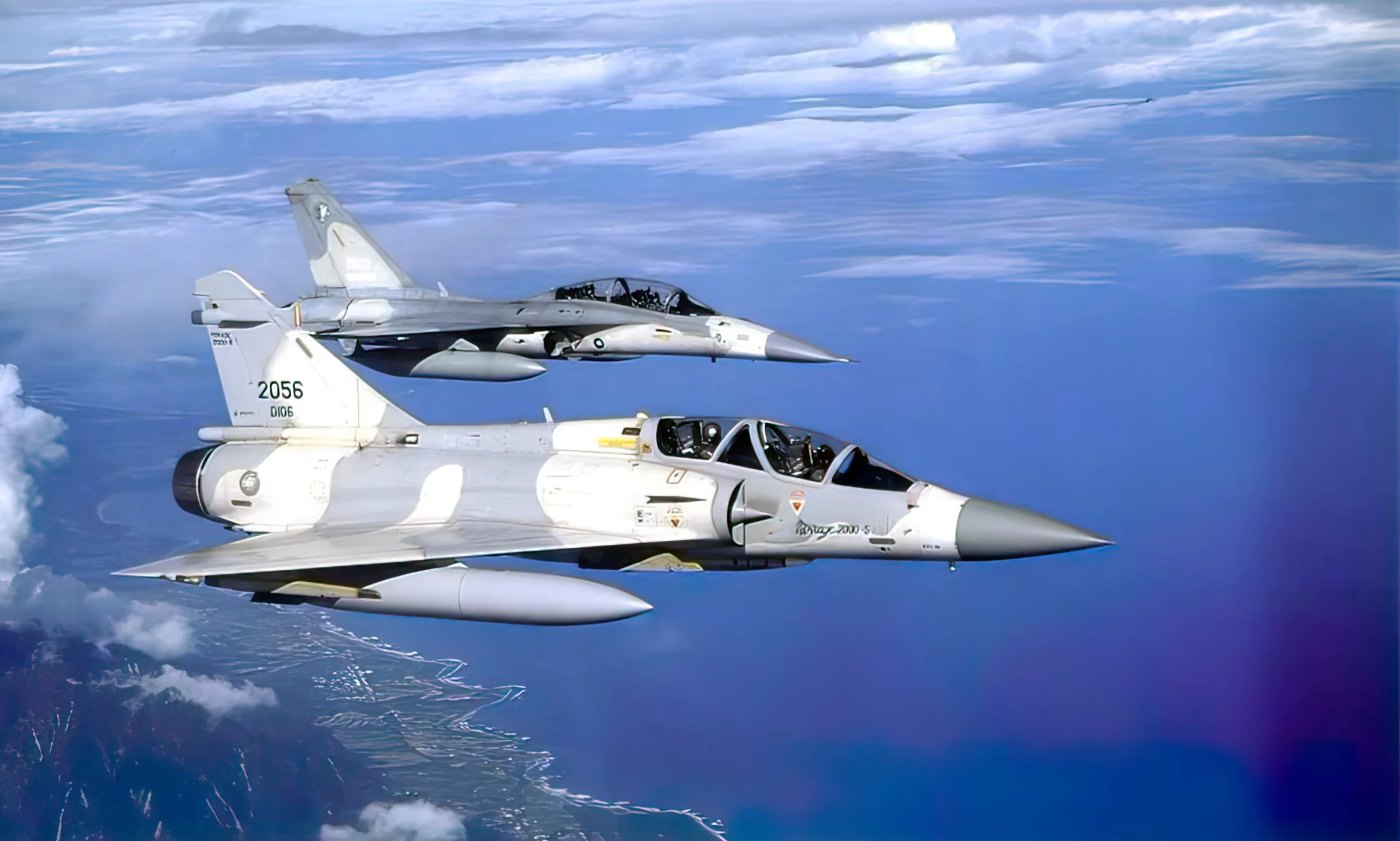 Taiwán despliega cazas Mirage 2000 y F-16 ante ejercicios de China