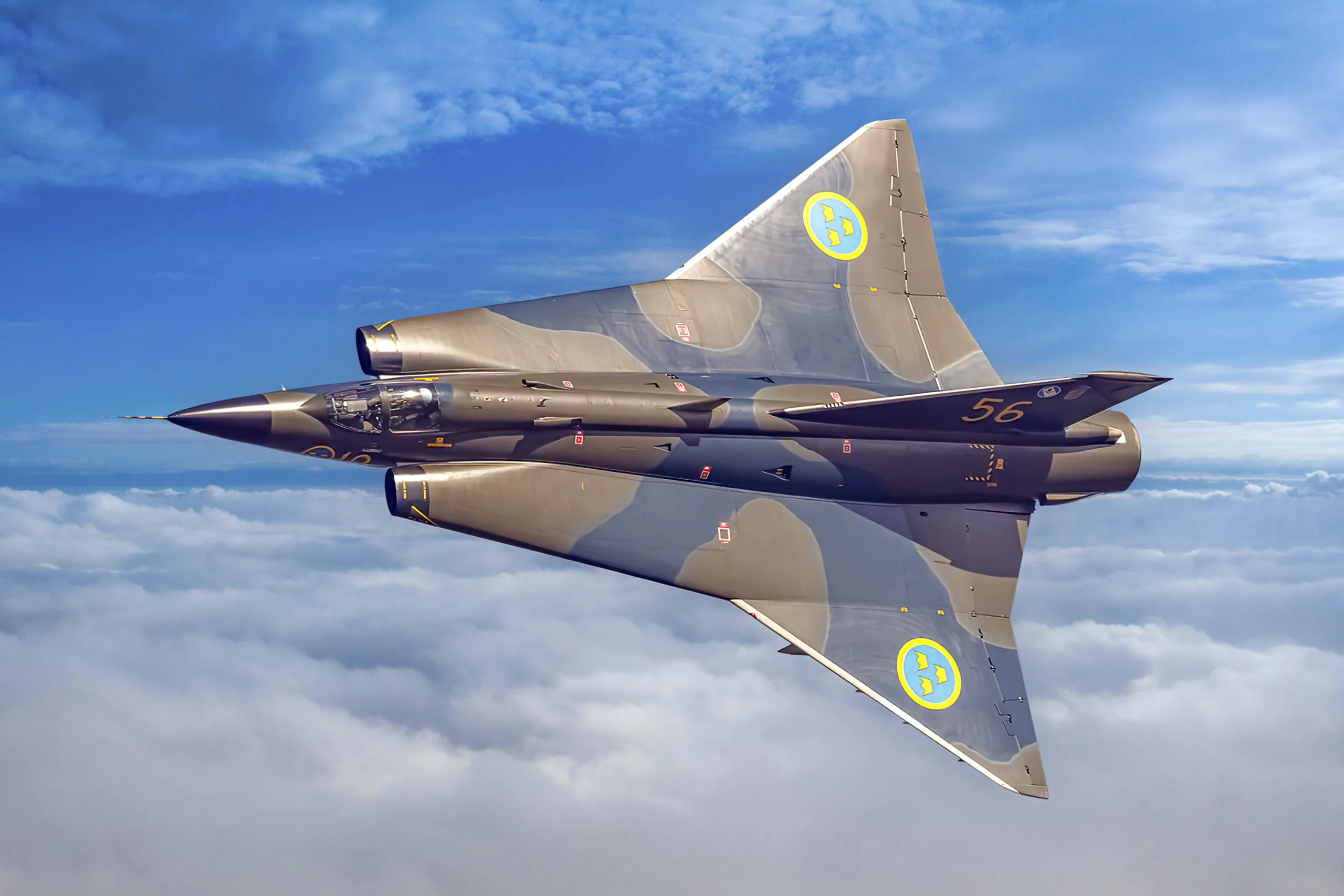 Saab 35 Draken fue el primero en hacer la maniobra Cobra