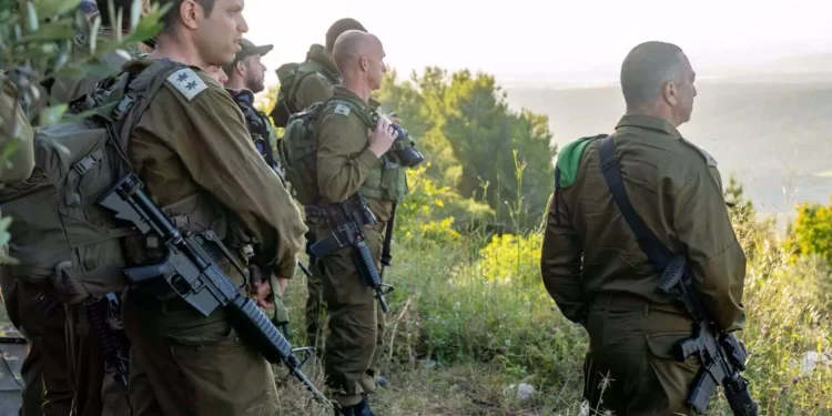 FDI officiers are seen during a drill simulating a ground offensive in Lebanon, in an image published May 27, 2024 (Israel Defense Forces)