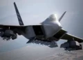 ¿El F-22 Raptor en modo bestia? Este caza se distingue por su furtividad y maniobrabilidad en combates aéreos de alto nivel.