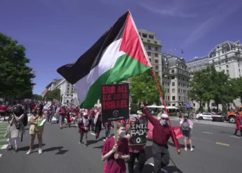 Protesta anti-Israel cerca de la Casa Blanca pide “yihad”