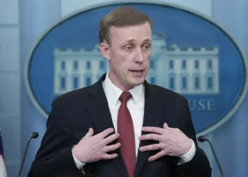 El asesor de seguridad nacional de la Casa Blanca, Jake Sullivan, habla durante la sesión informativa diaria en la Casa Blanca en Washington, el 22 de mayo de 2024. (Foto AP/Susan Walsh)