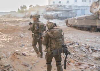 Tropas de la Brigada de Comando operan en Rafah, en el sur de Gaza, en una fotografía publicada el 15 de junio de 2024. (Fuerzas de Defensa de Israel)