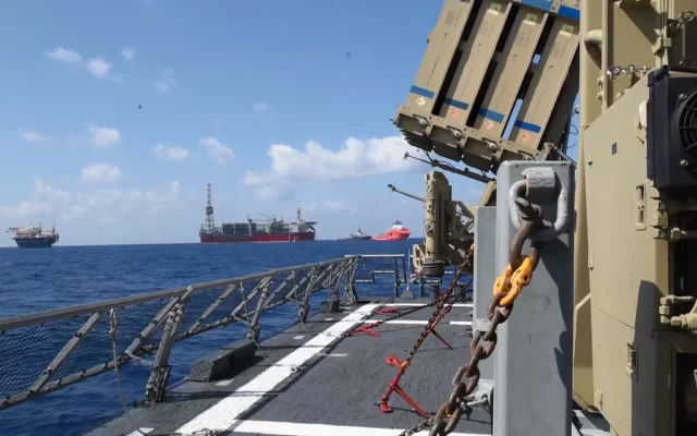 Dron interceptado en aguas del norte se dirigía al yacimiento de gas de Karish