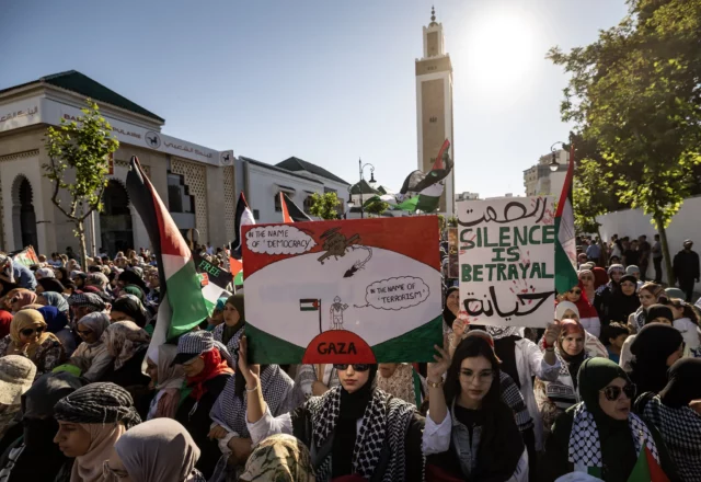 Manifestantes en Marruecos exigen fin de relaciones con Israel