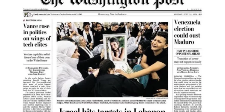 Washington Post se disculpa por titular que omitió ataque de Hezbolá