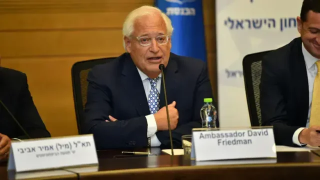 David Friedman insta a Israel a afirmar soberanía en Judea y Samaria