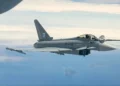 Metrea impulsa hazaña al reabastecer Eurofighter en vuelo