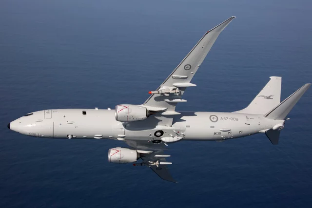 Poseidon P-8 armado con misiles Harpoon: disuasión letal