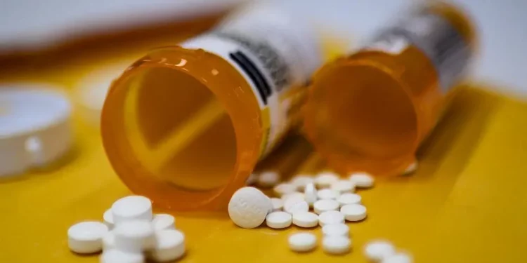 Ilustrativo: Se observan tabletas del analgésico opioide oxicodona en Washington, DC (Eric BARADAT / AFP)