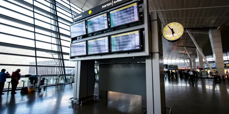 Aeropuerto Ben Gurion casi vacío en medio de tensiones con Irán