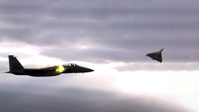 F-16 ucraniano destruye dron Shahed-136 iraní con cañón Vulcan M61