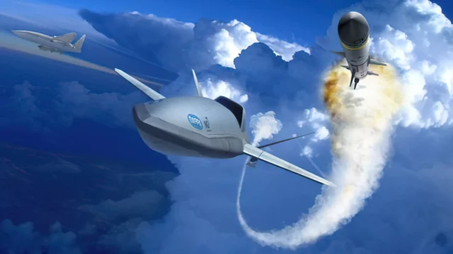 El sigiloso dron LongShot de DARPA disparará misiles aire-aire