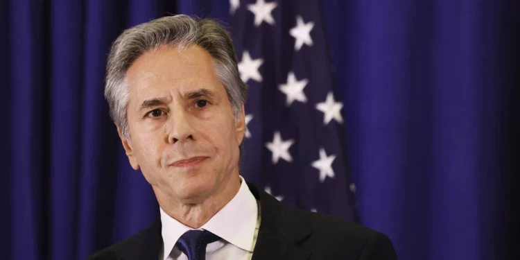 El secretario de Estado de Estados Unidos, Antony J. Blinken, durante una conferencia de prensa el viernes 27 de septiembre de 2024 en Nueva York. (Foto AP/Heather Khalifa)