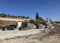 Un convoy israelí en Kafr Kila, en el sur del Líbano, el 28 de octubre de 2024. (Diana Bletter/Times of Israel)