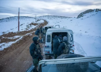 Troops of the elite Shaldag unit are seen on the Syrian side of Mount Hermon, December 8, 2024. (Israel Defense Forces)