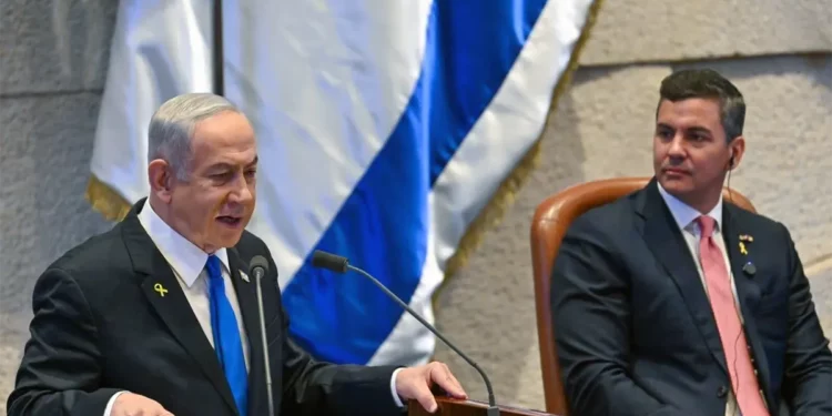 Netanyahu elogia compromiso de Paraguay con Israel en la Knéset