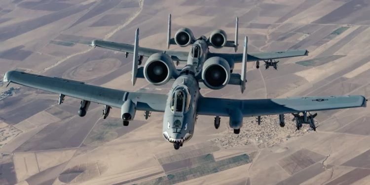 Seis aviones A-10C Thunderbolt II permanecen varados en Italia