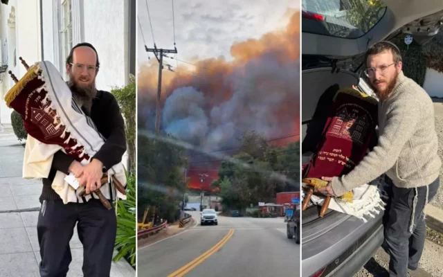 Incendios en Los Ángeles obligan a rescatar los rollos de la Torá