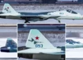 Caza Su-57 ruso exhibe marca “S-70” en su cola