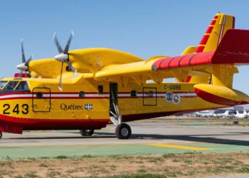 SuperScooper de Los Ángeles dañado tras colisión con un dron