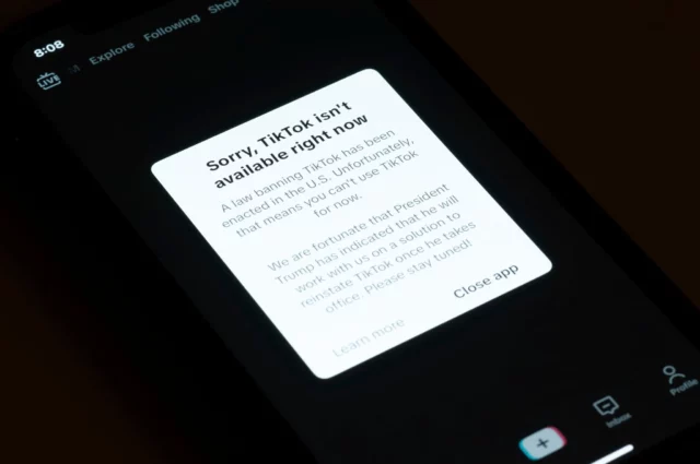 TikTok es bloqueado en EE. UU. tras prohibición federal