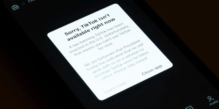 TikTok es bloqueado en EE. UU. tras prohibición federal