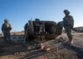 Un vehículo de combate de infantería BMP-1 sirio capturado por tropas de las Fuerzas de Defensa de Israel en el sur de Siria, en una fotografía difundida por el ejército israelí el 9 de enero de 2025. (Fuerzas de Defensa de Israel)