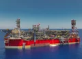 Sistema de producción flotante (FPSO) de Energean en el yacimiento de gas Karish en el mar Mediterráneo. (Energean)