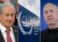 El primer ministro israelí, Benjamin Netanyahu (izquierda), en la Knéset, el 11 de noviembre de 2024. (Yonatan Sindel/Flash90); Vista exterior de la Corte Penal Internacional, o CPI, en La Haya, Países Bajos, el 30 de abril de 2024. (AP/Peter Dejong); El entonces ministro de Defensa, Yoav Gallant, habla durante una conferencia de prensa en la sede militar de Kirya en Tel Aviv, el 5 de noviembre de 2024. (Miriam Alster/Flash90)