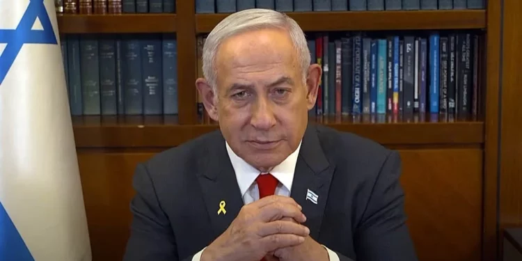 El primer ministro, Benjamin Netanyahu, aborda el acuerdo de alto el fuego entre Israel y Hamás sobre la toma de rehenes, en una declaración en video publicada el 18 de enero de 2025. (Captura de pantalla de GPO)