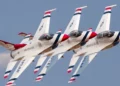 Historia de los aviones de los Thunderbirds de la USAF