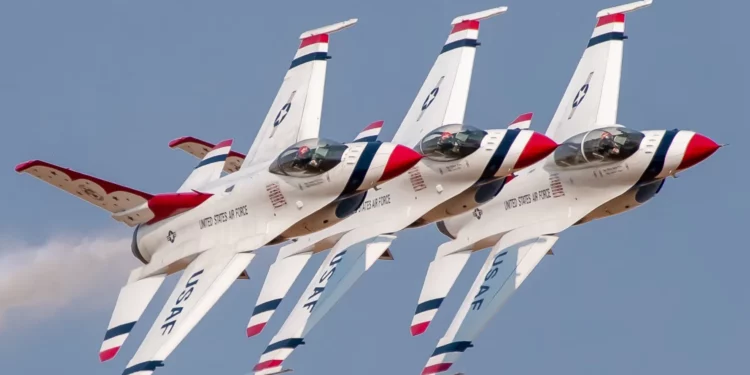 Historia de los aviones de los Thunderbirds de la USAF